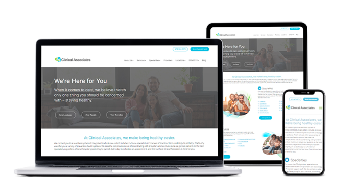 Medical Website Design Example