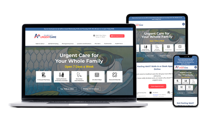 Medical Website Design Example