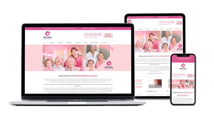 Medical Website Design Example