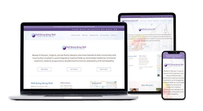 Medical Website Design Example