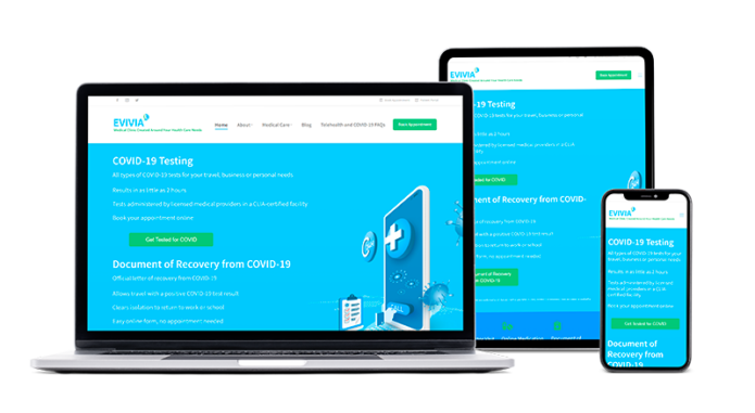 Medical Website Design Example